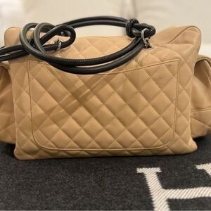 ** New With Tags ** CHANEL Beige Cambon Reporter Bag Purse ** UNUSED **